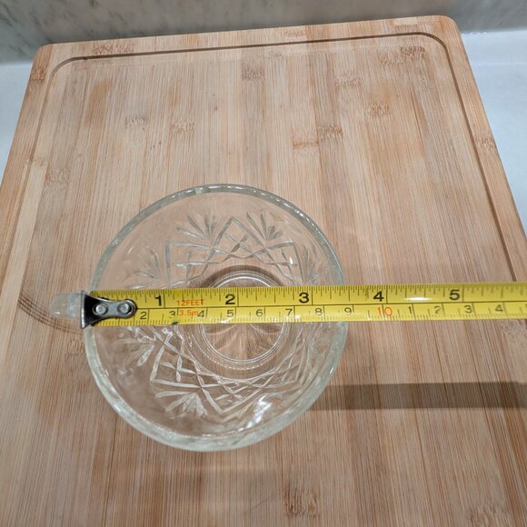 Vintage 1940's Pressed Glass Sugar Bowl - Picture 6 of 7